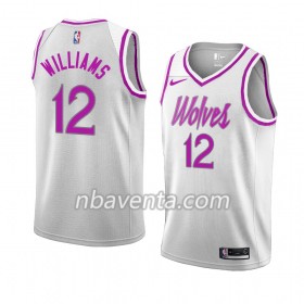 Camiseta Hombre Minnesota Timberwolves C. J. Williams 12 2018-19 Nike Blanco Swingman